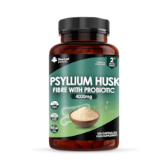 Image 1 for Psyllium Husk With Acidophilus Capsules Food Supplement 120 Capsules