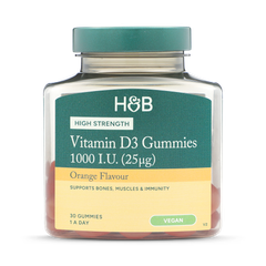 Image 1 for Vegan Vitamin D  1000 I.U (25ug) Orange Flavour 30 Gummies
