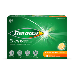 Image 1 for Energy Effervescent Tablets Natural Orange Flavour 45 Tablets