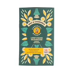 Image 1 for Lion's Mane Mint & Chamomile Tea 15 Tea Bags
