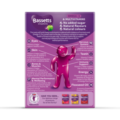 Image 2 for Vitamins 3-6 Omega-3 & Multivitamins Blackcurrant 30 Gummies