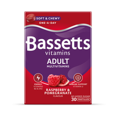 Image 1 for Vitamins Adult Multivitamins Raspberry & Pomegranate 30 Pastilles