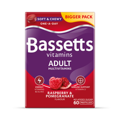 Image 1 for Vitamins Adult Multivitamins Raspberry & Pomegranate 60 Pastilles