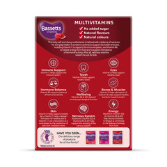 Image 2 for Vitamins Adult Multivitamins Raspberry & Pomegranate 60 Pastilles