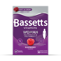 Image 1 for Vitamins Woman Multivitamins & Multiminerals Raspberry 30 Pastilles