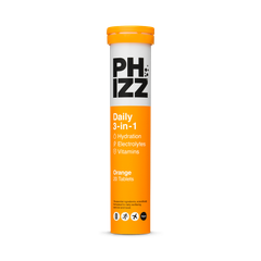 Image 1 for Daily Energy 3-In-1 Formula, Hydration, Electrolytes & Vitamins Effervescent Tablets Orange 20 Tablets