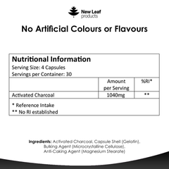Image 3 for Activated Charcoal Capsules 120 capsules