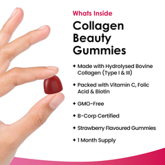Image 2 for Collagen Gummies VitaminC, Folic Acid & Biotin 60 capsules