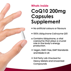 Image 2 for CoQ10 Ubiquinone Coenzyme Q10 Capsules 120 capsules