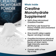 Image 2 for Creatine Monohydrate Powder 150g