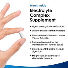 Image 2 for Electrolyte Complex With Potassium, Calcium, Sodium, Chloride, Magnesium Tablets 180 tablets