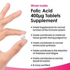 Image 3 for Folic Acid Prenatal Vitamins Tablets 120 tablets