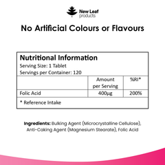 Image 3 for Folic Acid Prenatal Vitamins Tablets 120 tablets