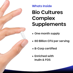 Image 2 for Bio Cultures Complex Capsules 60 capsules