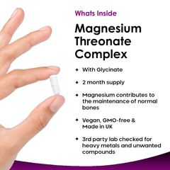 Afbeelding 2 voor Magnesium Threonate Glycinate Complex Capsules 180 capsules
