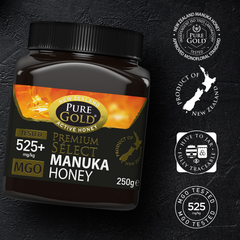 Image 3 for Pure Gold Premium Select Manuka Honey MGO -  525+ 250G