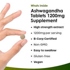Image 2 for Ashwagandha KSM 66 Tablets 365 tablets