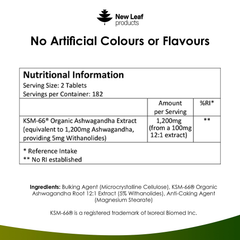 Image 3 for Ashwagandha KSM 66 Tablets 365 tablets