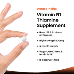 Image 3 for Vitamin B1 Thiamine Tablets 120 tablets