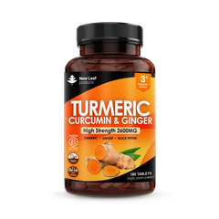 Image 1 for Turmeric, Curcumin, Ginger Tablets 180 tablets