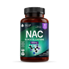 Image 1 for NAC N-Acetyl-Cysteine Capsules 180 capsules