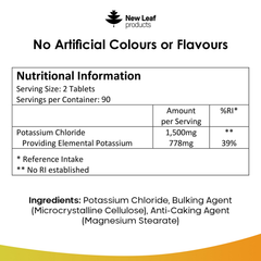 Image 2 for Potassium Tablets 180 tablets