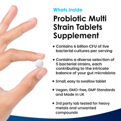 Image 3 for Probiotic Multi Strain Tablets 120 tablets