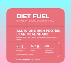 Image 4 for Diet Fuel Meal Replacement Shake Strawberry 1kg