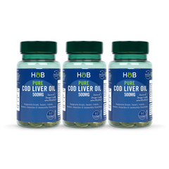 Image 1 for Cod Liver Oil Capsules 500mg 6 Months Supply Bundle