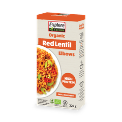 Image 1 for Organic Red Lentil Elbow Pasta 225g
