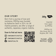 Image 2 for OMGTEA Organic Hojicha Roasted Matcha Green Tea 30 g