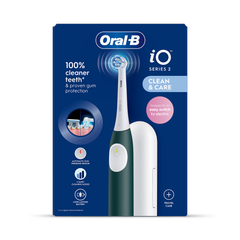 Image 2 for Oral-B iO2 Forest Green Rechargeable Toothbrush with Travel Case