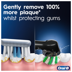 Image 4 for Oral-B Pro Series1 Cross Action Rechargeable Toothbrush with Travel Case - Black