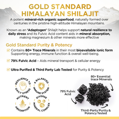 Image 3 for Magnesium Glycinate & Himalayan Shilajit - 90 Capsules
