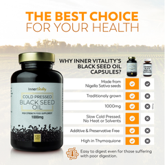 Image 5 for Black Seed Oil Double Strength Capsules – 120 Softgels