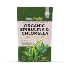 Image 1 for Organic Spirulina & Chlorella Tablets - 400 Count