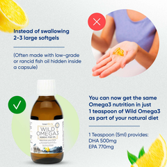 Image 4 for Wild Omega 3 Nordic Fish Oil – 200ml