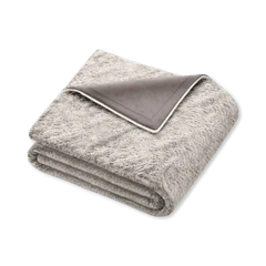 Image 4 for Fluffy Nordic Heated Snuggie Throw Beige HD75N