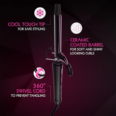 Image 3 for Wahl Curling Tong Ceramic Barrel 19mm Black ZX912