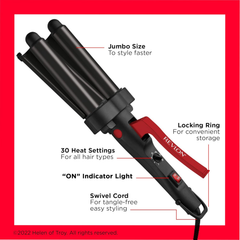 Image 3 for Revlon Wave Master Jumbo Waver Black Rvir3056