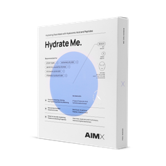 Image 1 for Box Of Aimx Moisturising Sheet Mask With Peptides Hydrate Me 5 Sheets X 25ml