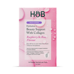 Image 2 for Hydration + Beauty Collagen Raspberry Rose Flavour 14 Sachets