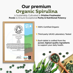 Image 5 for Organic Spirulina 500x Tablets - 500 Count