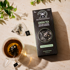 Image 5 for Green Tea With Lion’s Mane & Cordyceps Mushroom ( Goodness Gracious Tea!) 15 X Pyramid Teabags