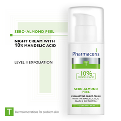 Image 2 for T - Sebo-Almond Peel 10% Night Cream 50ml