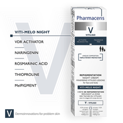 Image 3 for V - Viti-Melo Night Repigmentation Night Cream for Vitiligo 40ml