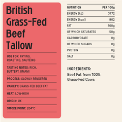 Image 2 for Organic British Grass-Fed Beef Tallow - 275g