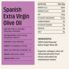 Image 2 for Organic Spanish Extra Virgin Olive Oil - 500ml