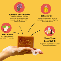 Image 2 for Turmeric Hand & Body Soap Bar - 90g