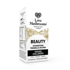 Image 1 for LOVE MUSHROOMS VEGAN COLLAGEN BEAUTY 4000MG 60 CAPSULES
